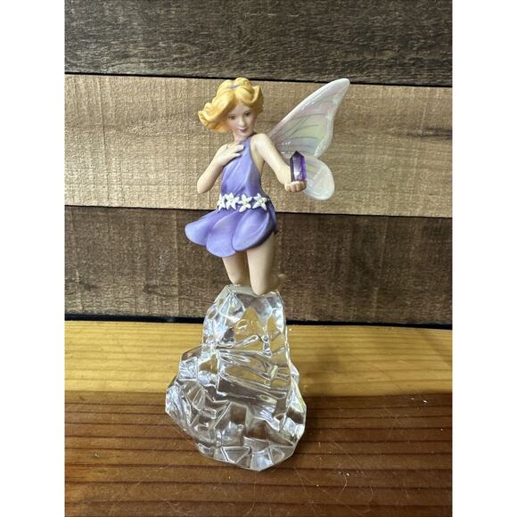 Fairy Figurine Franklin Mint Crystal Enchanted 8